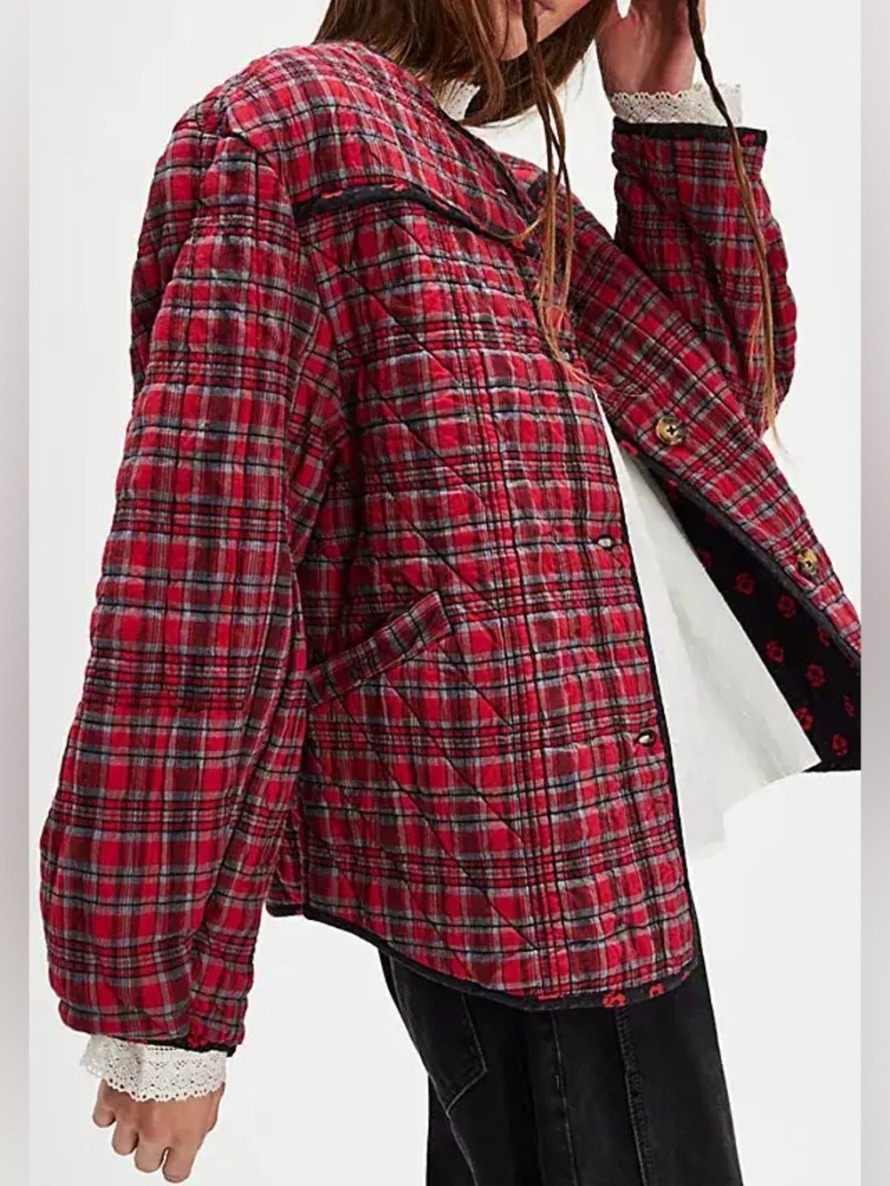 DAMSON MADDER Macy Plaid Quilted Jacket - Picture 9 of 9